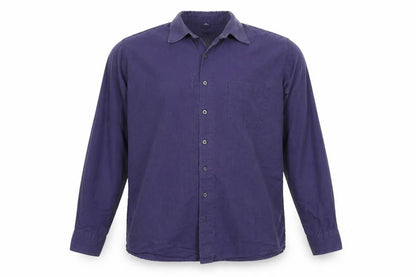 Mens UK Size L CANDA Blue  Button-Up Long Sleeve Casual Shirt