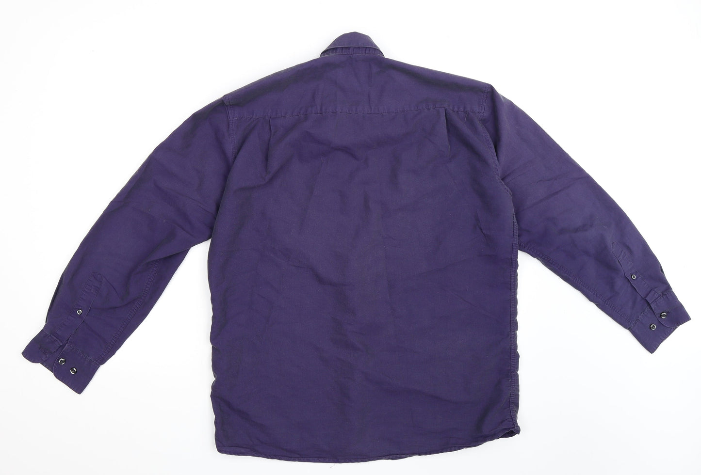Mens UK Size L CANDA Blue  Button-Up Long Sleeve Casual Shirt