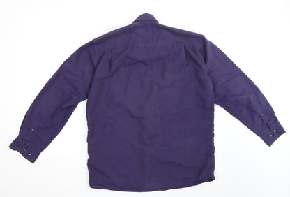 Mens UK Size L CANDA Blue  Button-Up Long Sleeve Casual Shirt