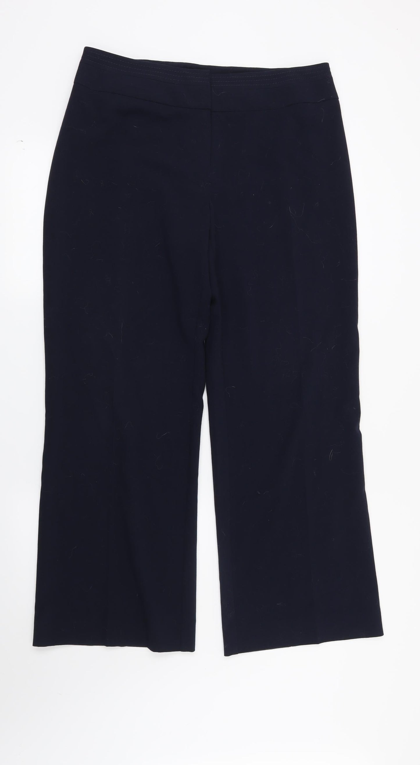 Womens UK Size 12 Marks and Spencer Regular Fit  Blue Trousers