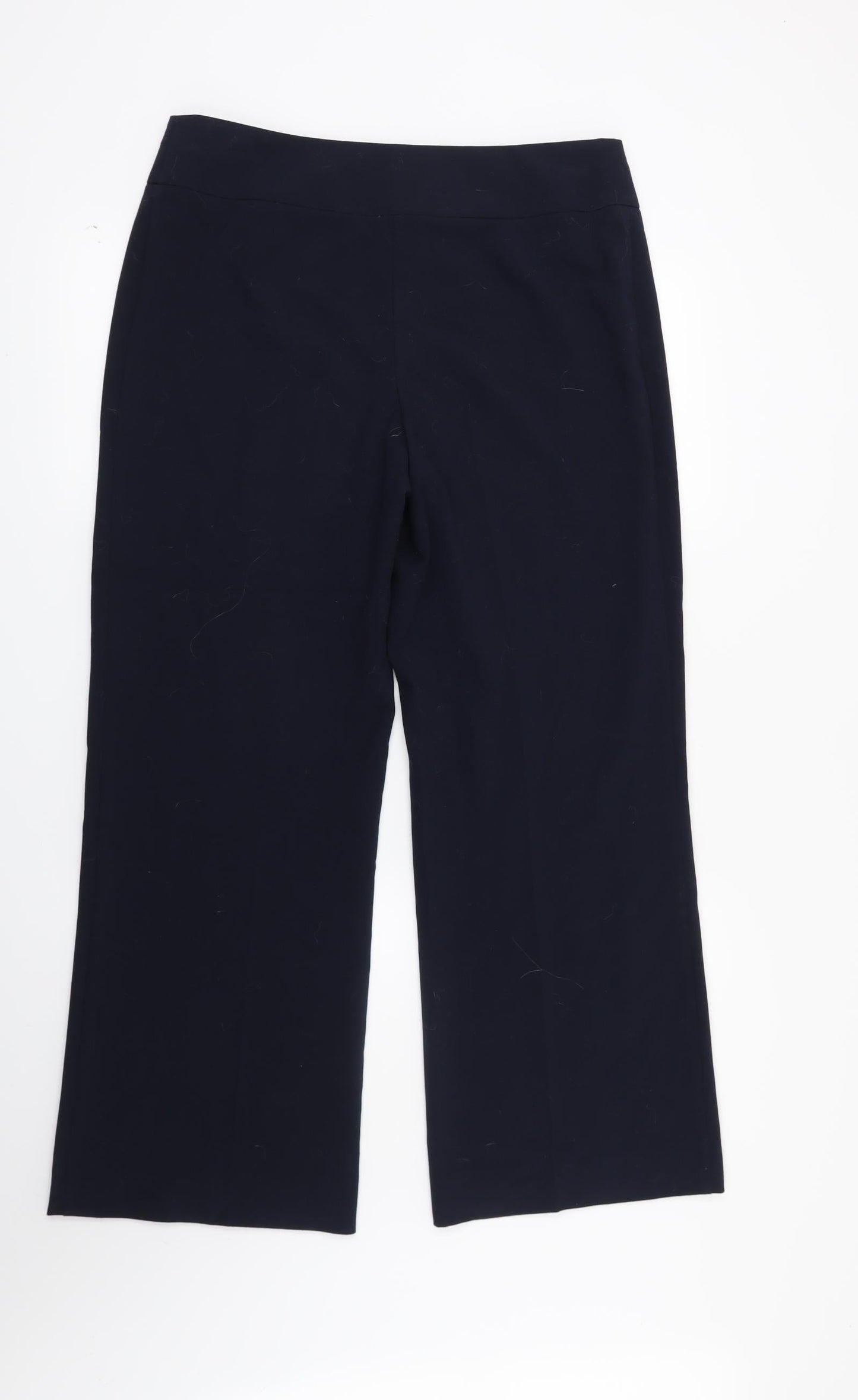 Womens UK Size 12 Marks and Spencer Regular Fit  Blue Trousers