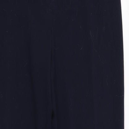 Womens UK Size 12 Marks and Spencer Regular Fit  Blue Trousers