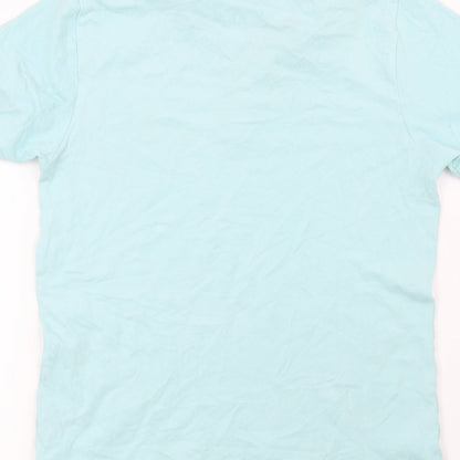 Easy Mens Blue    Polo Size S  - Pineapple