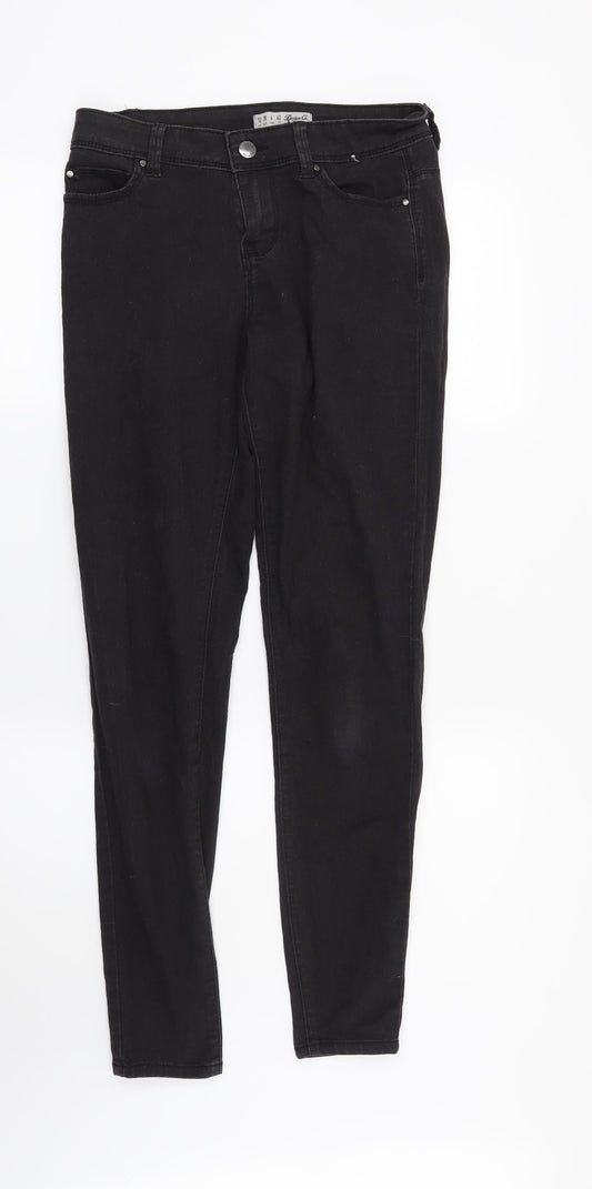 Denim CO Womens Black   Skinny Jeans Size 10 L30 in