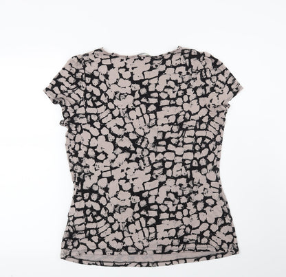 Womens UK Size 12 Marks and Spencer Brown Basic Blouse