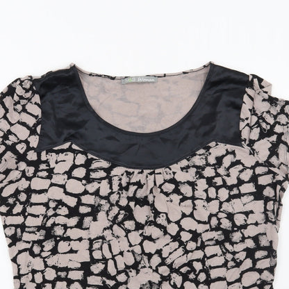Womens UK Size 12 Marks and Spencer Brown Basic Blouse