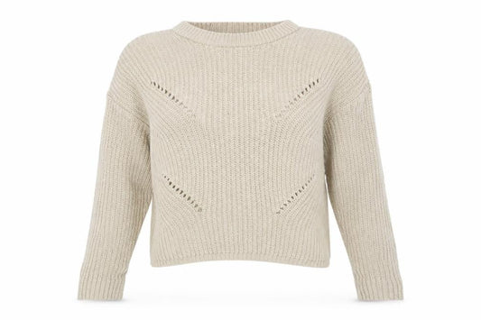 Boohoo Womens Beige   Pullover Jumper Size S