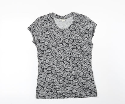 Womens UK Size M H&M Black Basic T-Shirt