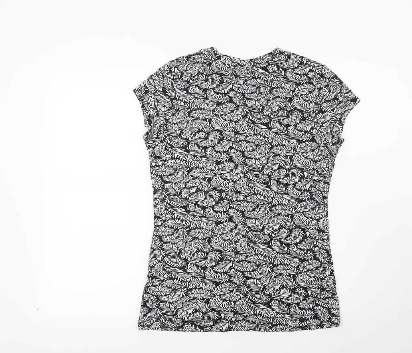 Womens UK Size M H&M Black Basic T-Shirt