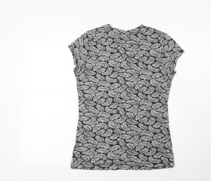 Womens UK Size M H&M Black Basic T-Shirt