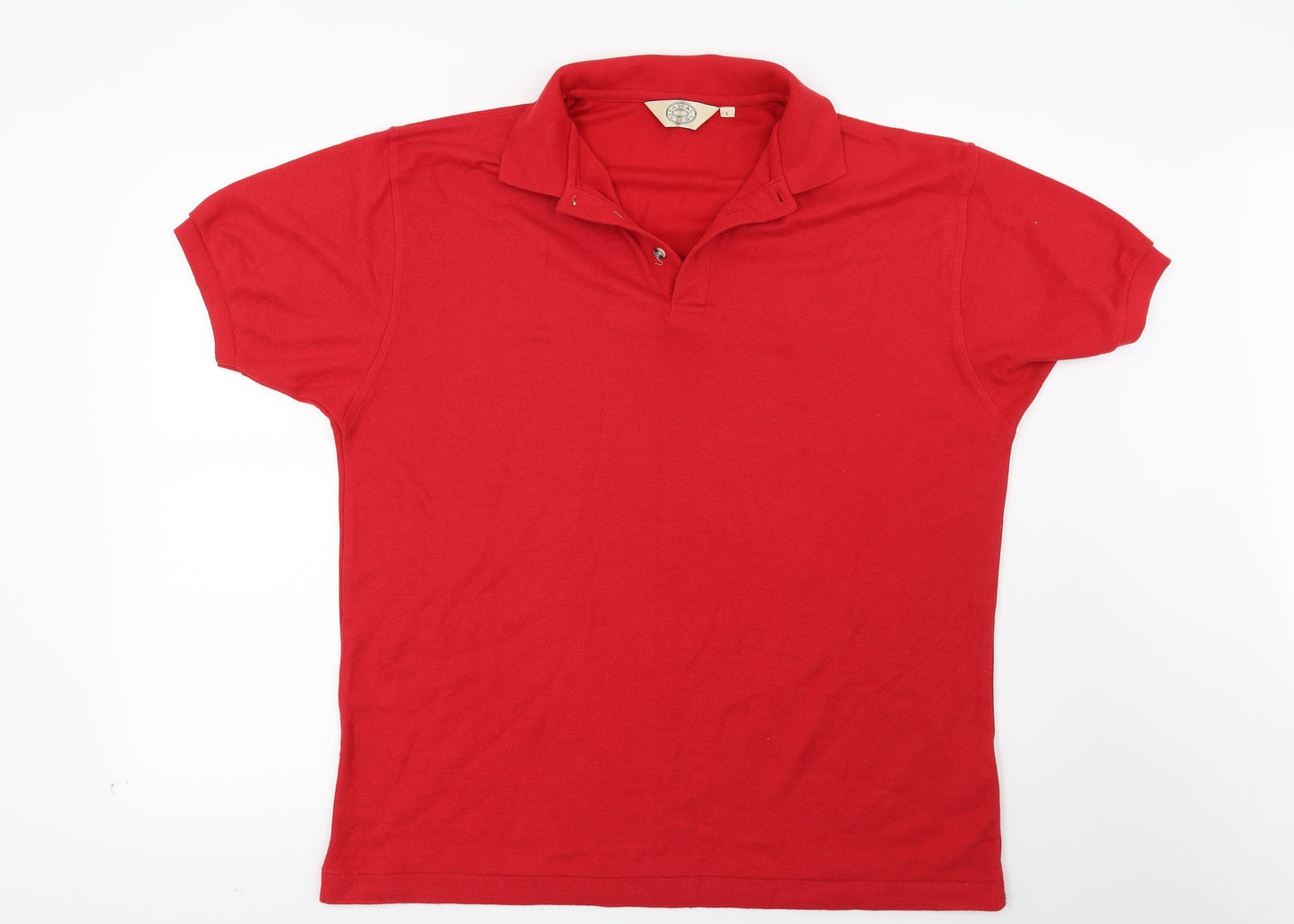 Casual Club Mens Red    Polo Size L