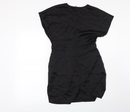 Womens UK Size 6 Nasty Gal Black Basic Blouse