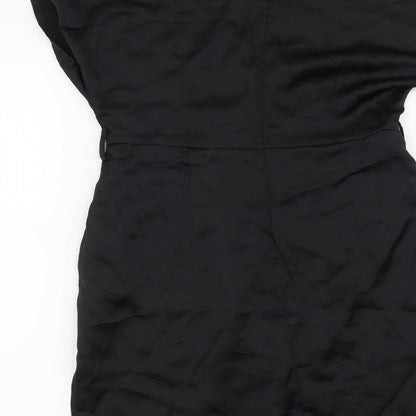 Womens UK Size 6 Nasty Gal Black Basic Blouse