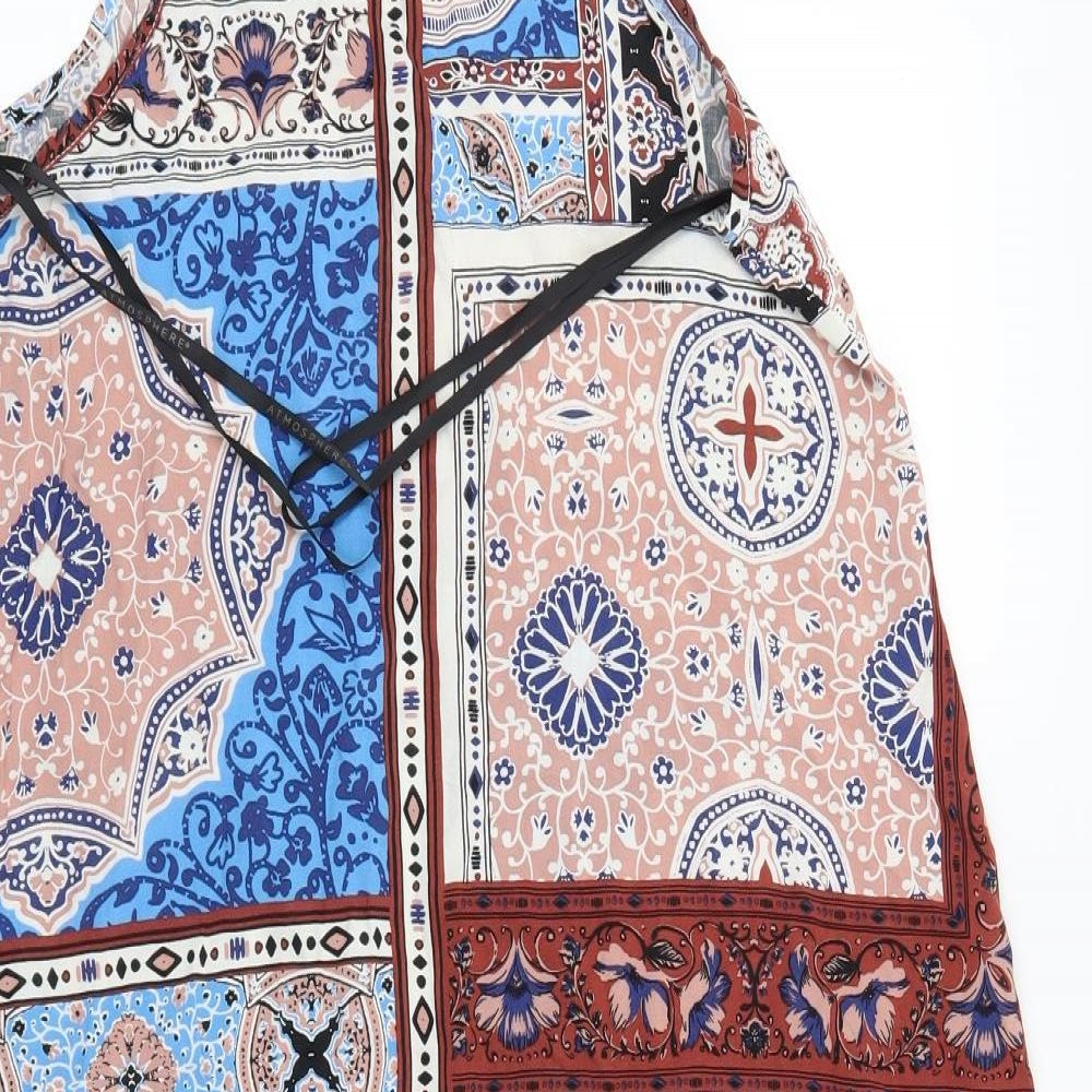 Atmosphere Womens Beige Paisley  Slip Dress  Size 10