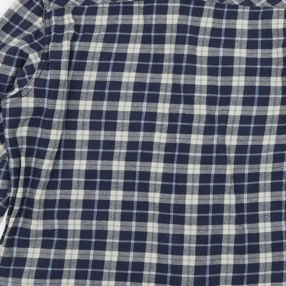 Mens UK Size M Easy Black  Button-Up Long Sleeve Casual Shirt