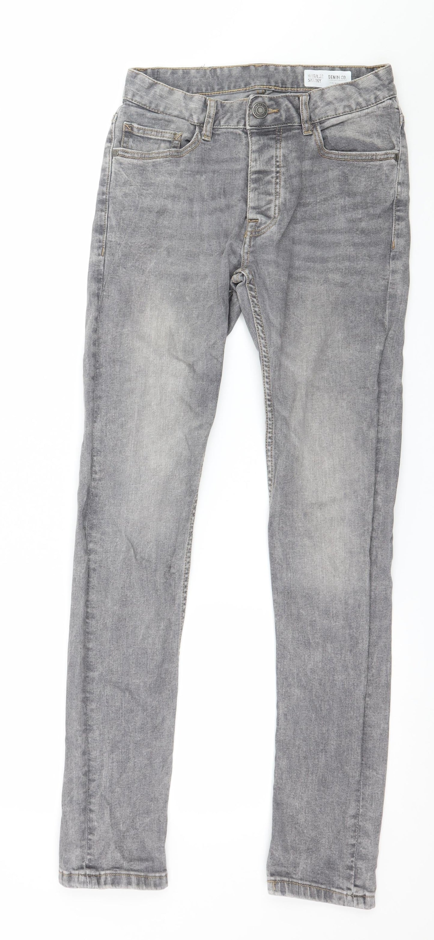 Denim & Co. Mens Grey  Denim Skinny Jeans Size 28 in L32 in