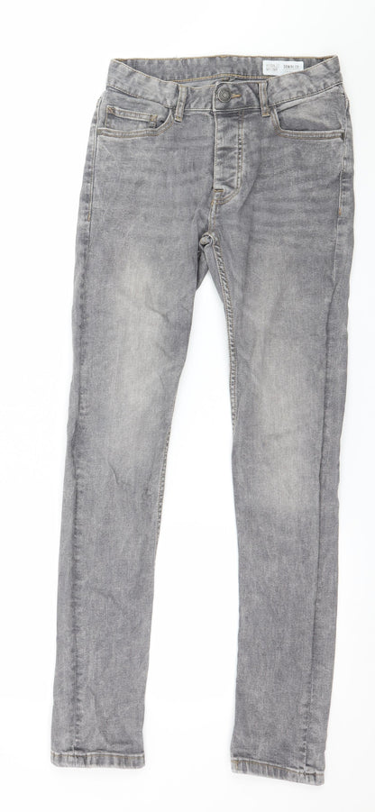 Denim & Co. Mens Grey  Denim Skinny Jeans Size 28 in L32 in