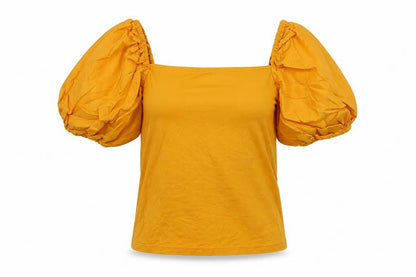 Womens UK Size XS H&M Yellow Basic Blouse