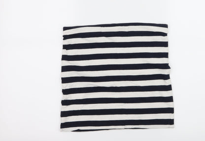 H&M Womens Blue Striped Jersey A-Line Skirt Size S