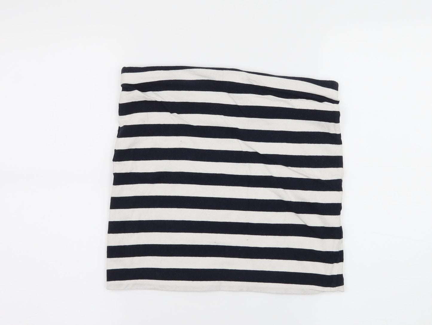 H&M Womens Blue Striped Jersey A-Line Skirt Size S