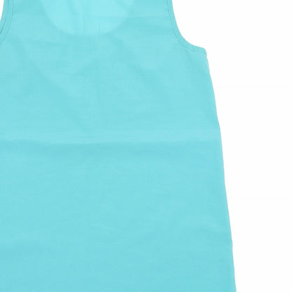 Womens UK Size 10 Louche Blue Basic Tank