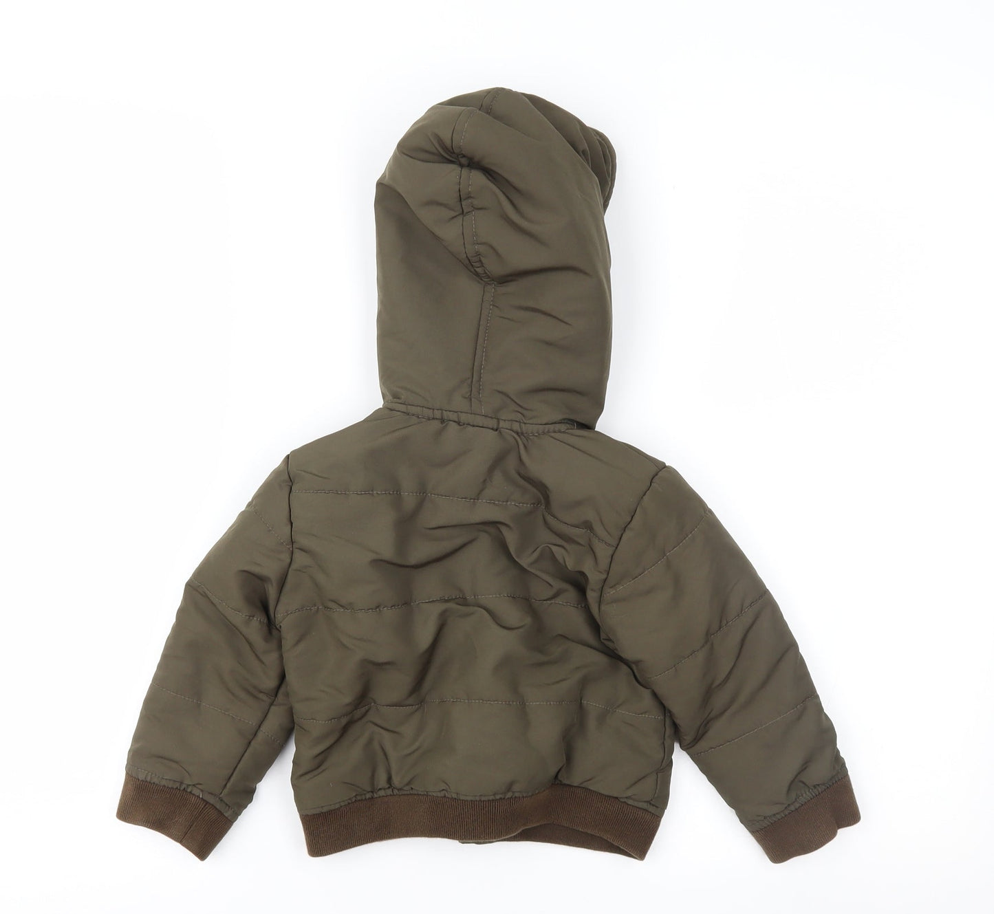 Little Me Boys Brown   Puffer Jacket Jacket Size 2 Years