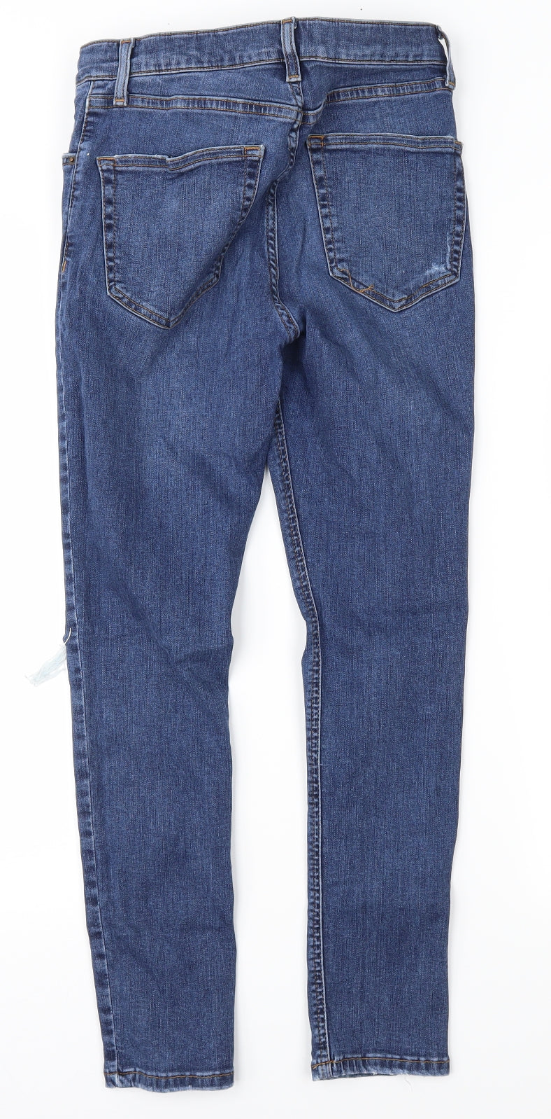 Topshop Womens Blue  Denim Skinny Jeans Size 28 in L28 in