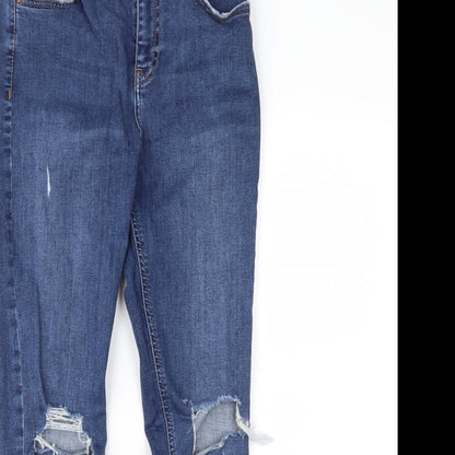 Topshop Womens Blue  Denim Skinny Jeans Size 28 in L28 in
