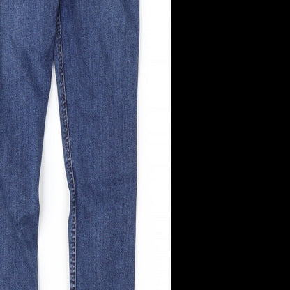 Topshop Womens Blue  Denim Skinny Jeans Size 28 in L28 in