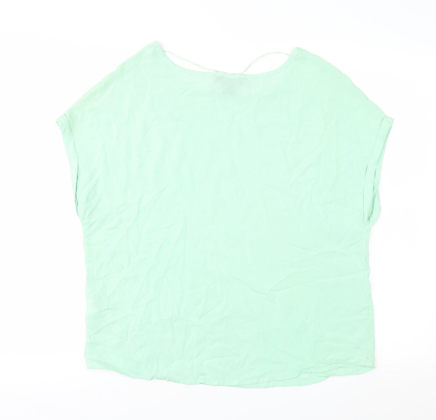 Womens UK Size 10 Atmosphere Green Basic Blouse