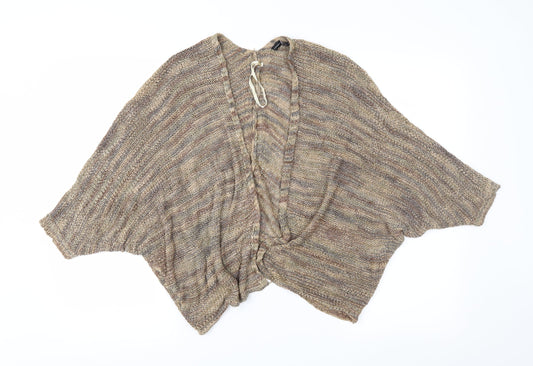 Atmosphere Womens Brown  Knit Cardigan Jumper Size XS