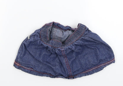 George Girls Blue  Denim A-Line Skirt Size 12-18 Months