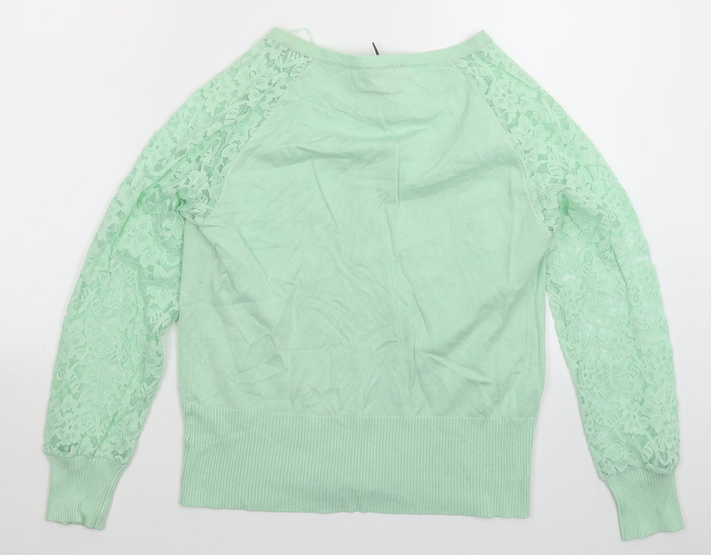Marble Womens Green  Knit Cardigan Jumper Size S