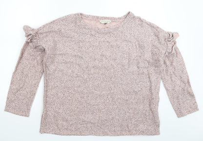 F&F Womens Pink  Knit Pullover Jumper Size 16  - Oversized