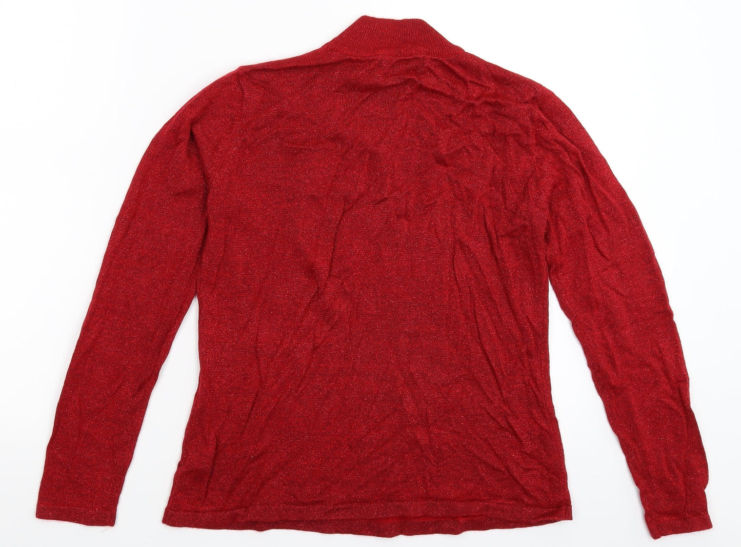 Marks and Spencer Womens Red  Knit Pullover Jumper Size S