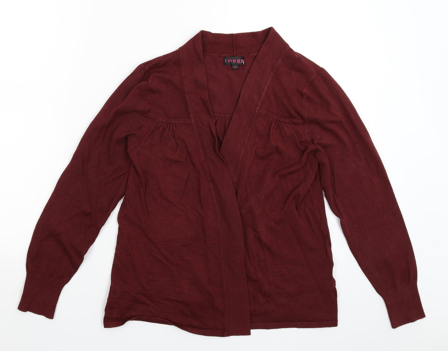 Image Womens Brown  Knit Cardigan Jumper Size M