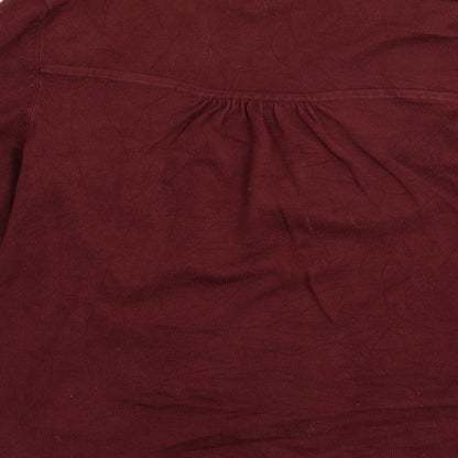 Image Womens Brown  Knit Cardigan Jumper Size M