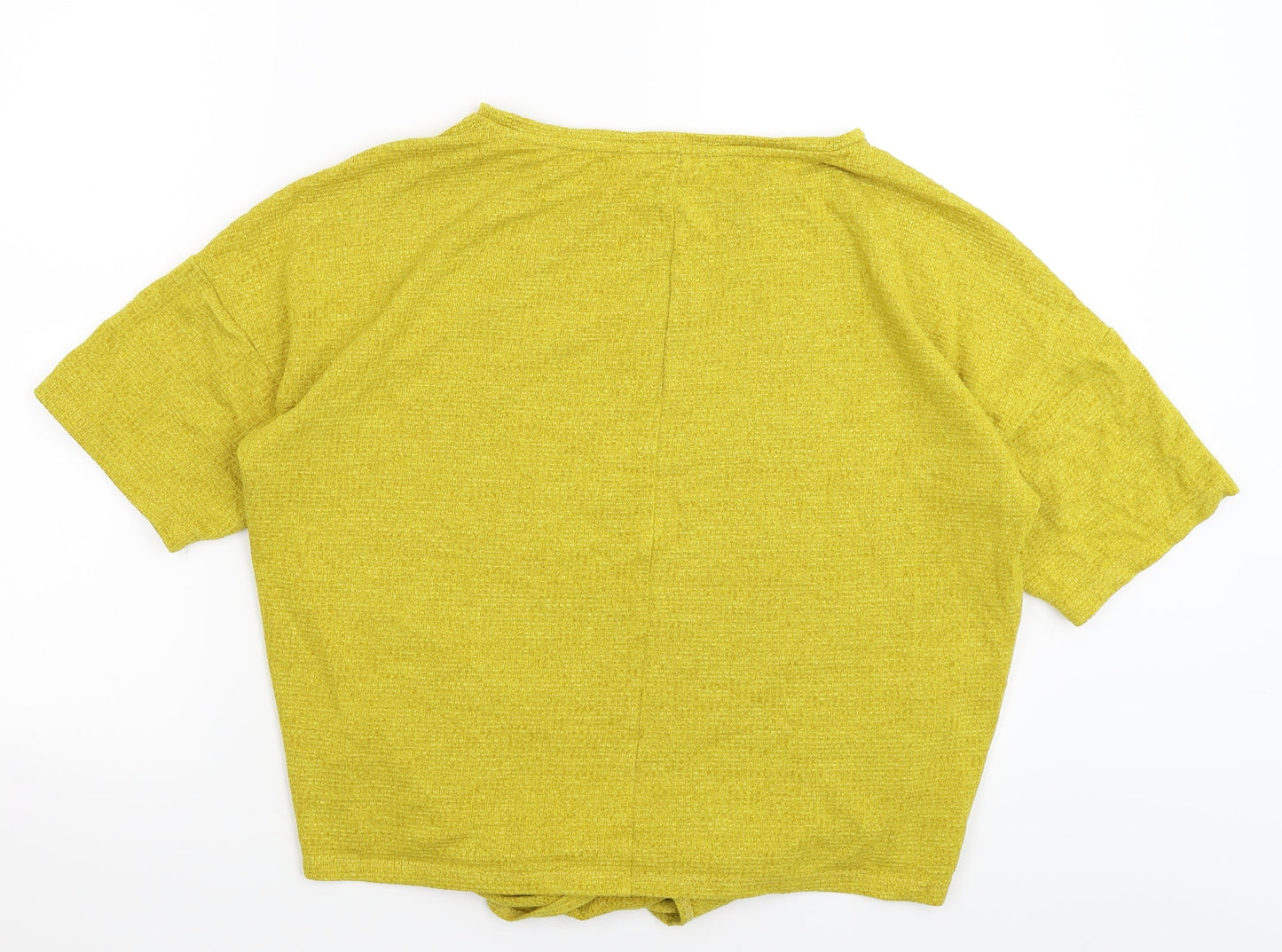 F&F Womens Yellow  Knit Pullover Jumper Size 14