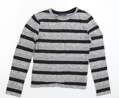 Marks and Spencer Womens Multicoloured Striped Knit Pullover Jumper Size 8