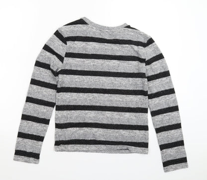 Marks and Spencer Womens Multicoloured Striped Knit Pullover Jumper Size 8