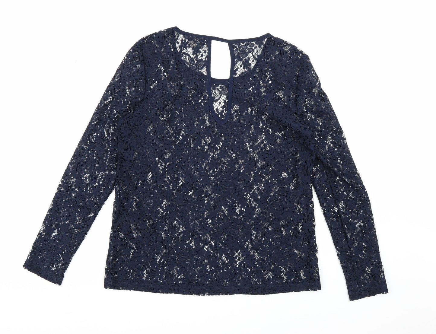 Womens UK Size M VERO MODA Blue Basic Blouse