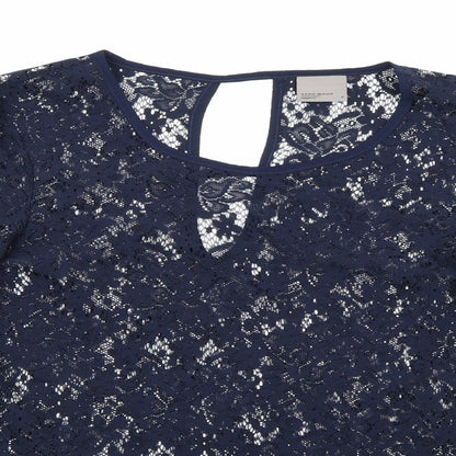 Womens UK Size M VERO MODA Blue Basic Blouse
