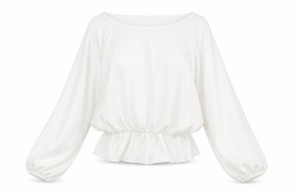 Womens UK Size S Preworn White Basic Blouse