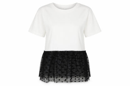 Womens UK Size S Preworn White Basic T-Shirt