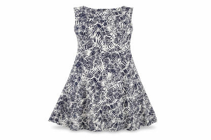 New Look Womens Blue Floral  A-Line  Size 8