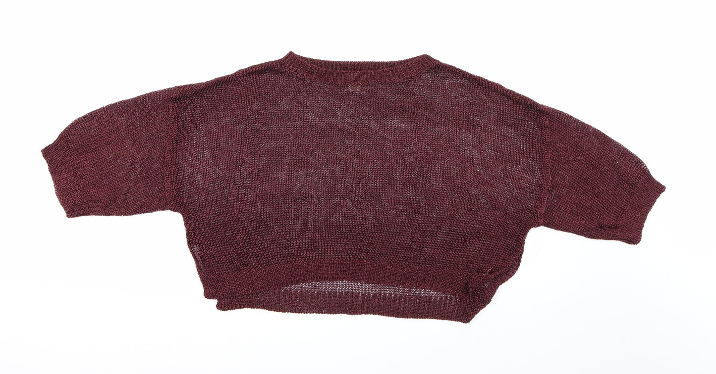 H&M Womens Brown   Pullover Jumper Size 6