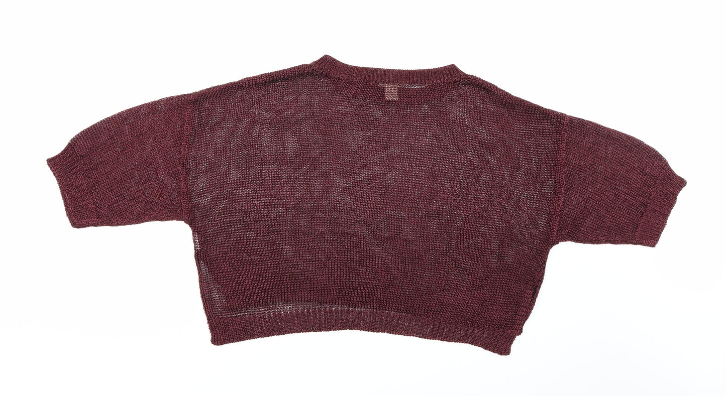 H&M Womens Brown   Pullover Jumper Size 6