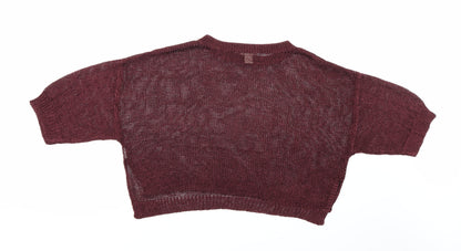 H&M Womens Brown   Pullover Jumper Size 6