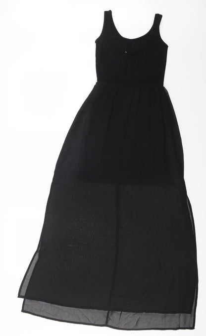 H&M Womens Black   Skater Dress  Size 4