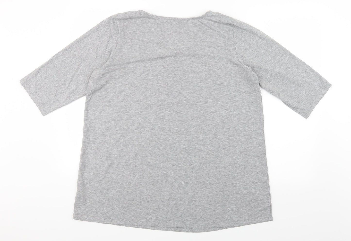 George Womens Grey   Basic T-Shirt Size 18